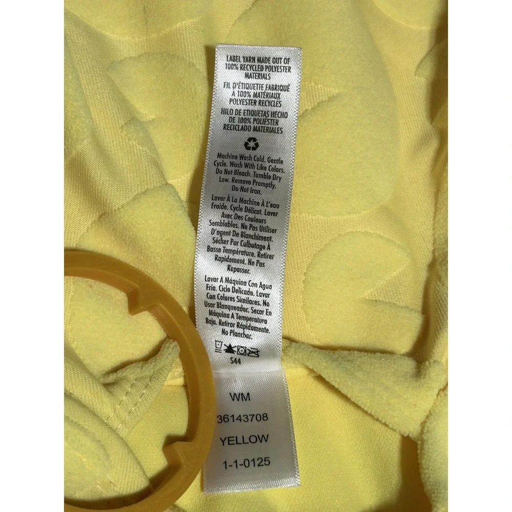 Justice x Pacman Yellow Terry One Piece Swimsuit Girls Medium/10 Pool Beach